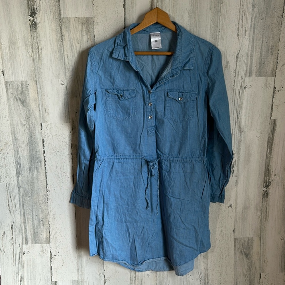 FF50 blue jean midi dress Serra medium med m